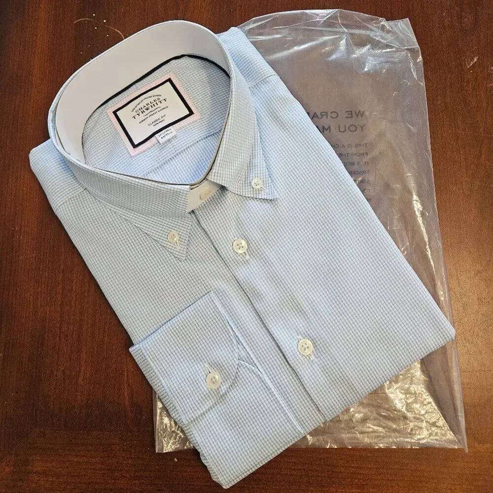 Charles Tyrwhitt Non‑Iron Dress Shirt – Classic Fit – NWT - Picture 2 of 6
